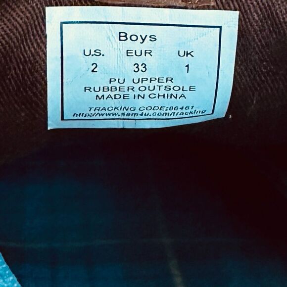 Ben Sherman Boys Size 2 Wing-tip Oxford Sneakers Brown Casual Dress Shoes - Picture 8 of 8